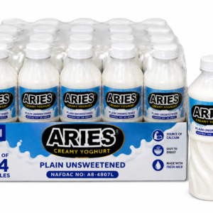 Aries Plain Unsweetened Yoghurt 50cl × 24